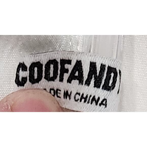 COOFANDY White Button Down Long Sleeves Shirt Large NWOTS Lightweight Soft - Picture 4 of 6